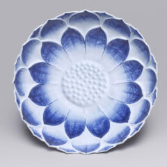 古染付蓮花文大鉢